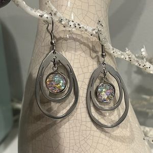 Silver Mermaid Dangle Earrings
